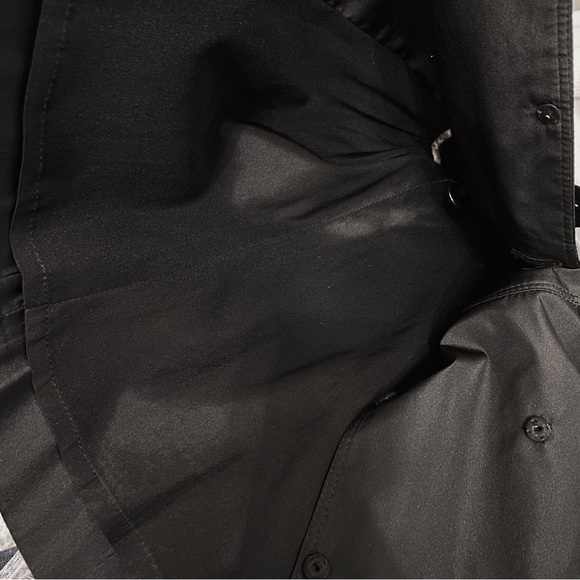 Burberry London Collection RTW Black Double Breasted Trench Skirt Belt 0 2 XS - Picture 8 of 11